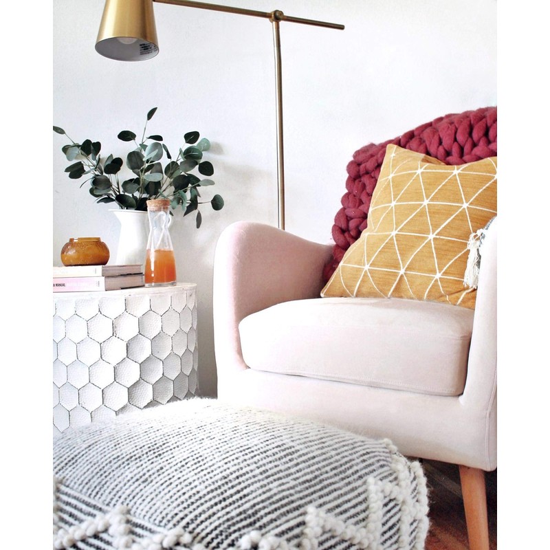 Signature Design by Ashley Polly Geometric Honeycomb Indoor Outdoor Accent