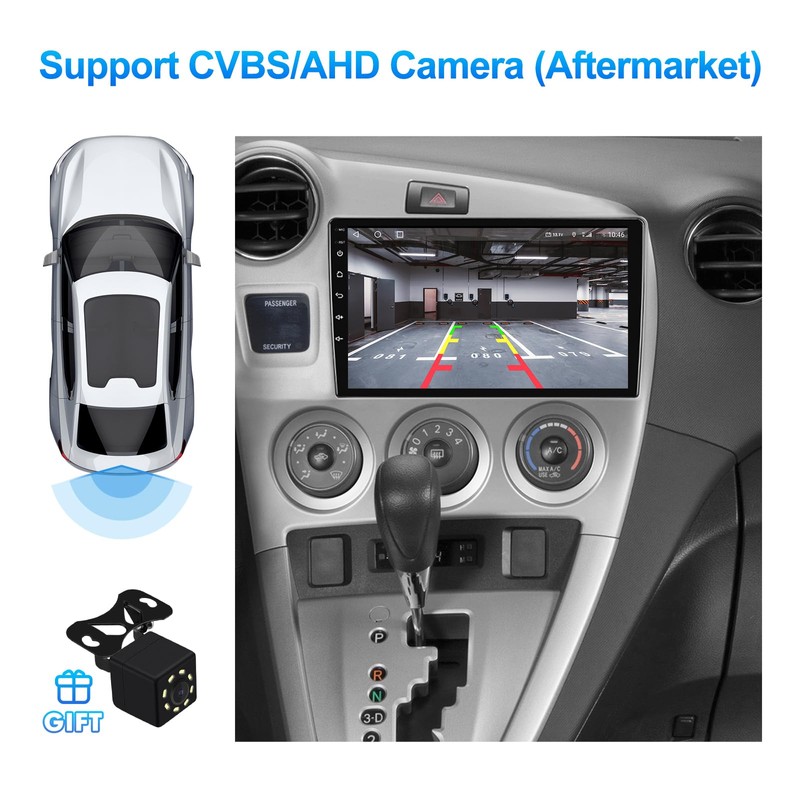 2+32G Android 13 Double Din Car Radio Stereo for Toyota
