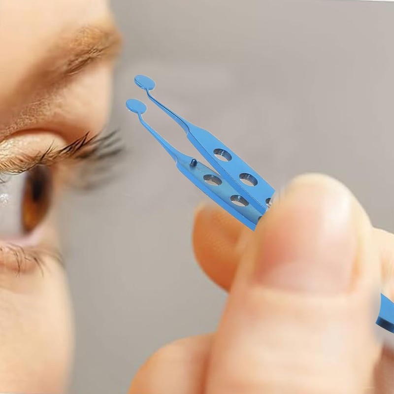 Metal Meibomian Gland Massage Tool, Eyelid Expressor Tweezer