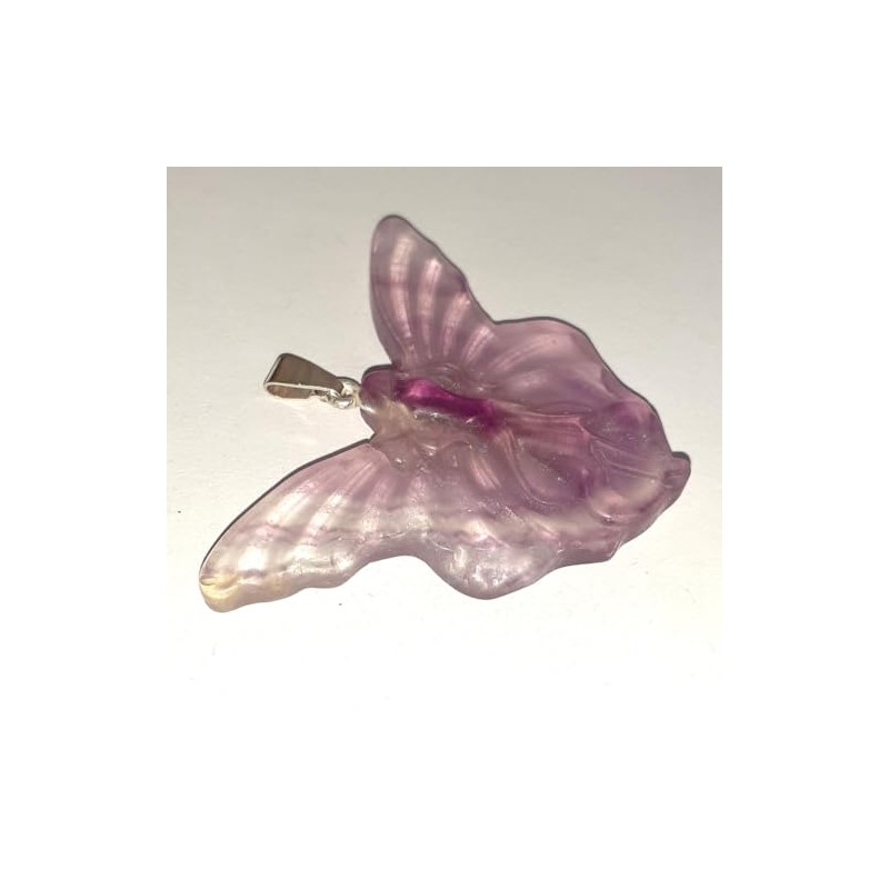 Fluorit Stein Elfe | Edelstein Elfen Schmuck | Fluorit Regenbogen