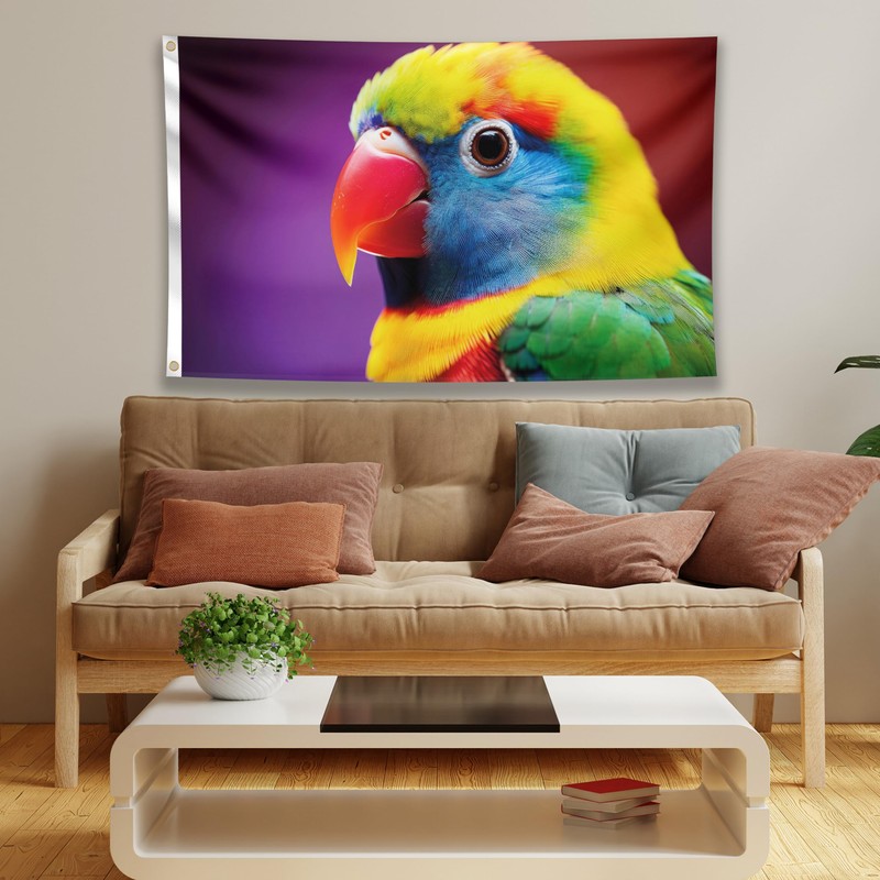 Bird Flag - Large Funny Flag - Double-Sided Print -