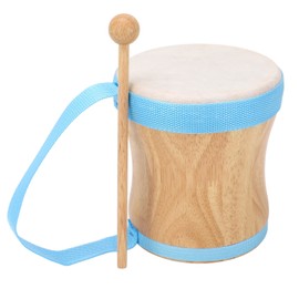 Hand Drum Kit Wood Sheepskin Top Professional Percussion Instrument Drum with Stick Blue