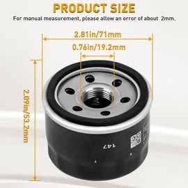 5DM-13440-00-00 1541ALBA2E00 Filtro de aceite de repuesto para Raptor 660R YFM660R Grizzly YFM700 YFM700F Kodiak YFM700K