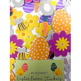 45 Easter Foam Stickers - for Bonnet Making, Craft and Card Making