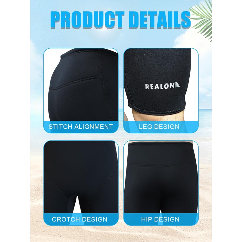3mm CR Super Stretch Neoprene Wetsuit Diving Short Surfing Shorts