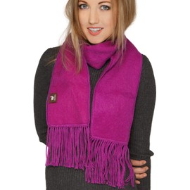 Alpaca Narrow Scarf 56"L x 5"W (Fuchsia)