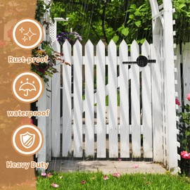 XIAOPEIZHI Two Sided gate Latch,gate Latch for Outdoor Fence, Wooden Gates, Pool Gates, backyards, Gardens; They can Also be Used as Door Handles and Two-Way Door Locks, gate Hardware.