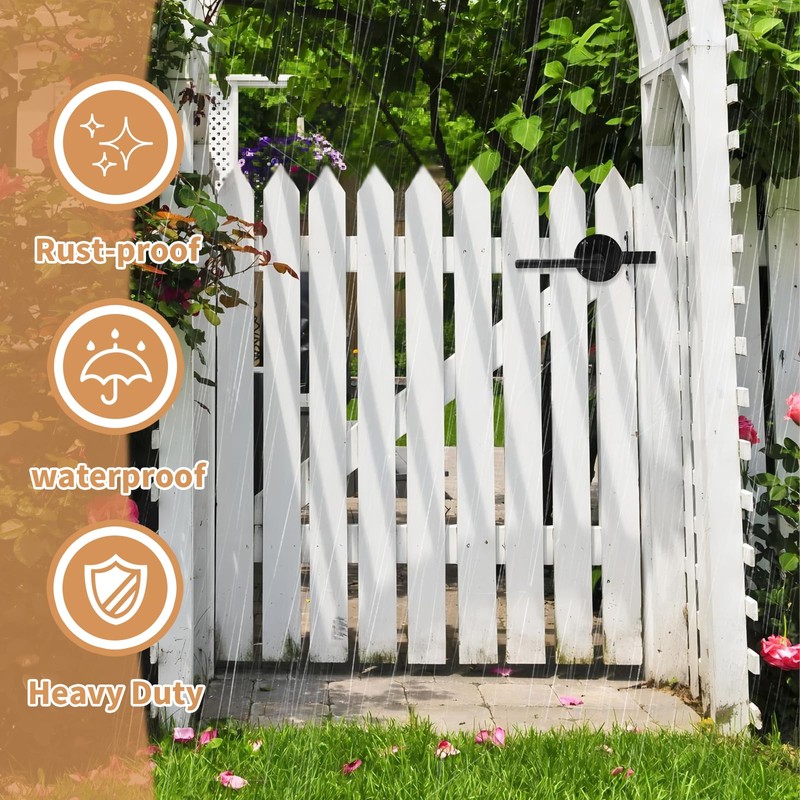XIAOPEIZHI Two Sided gate Latch,gate Latch for Outdoor Fence, Wooden