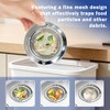 2 Pack Kitchen Sink Drain Strainer with Handle, Universal Stainless