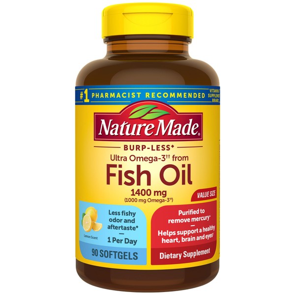 Nature Made Nature Made Burp Less Ultra Omega 3 Fish