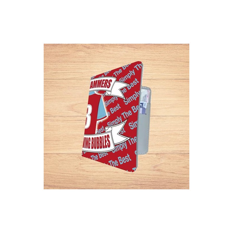 West H Utd Football Shirt Travel Passport Holder Wallet Team