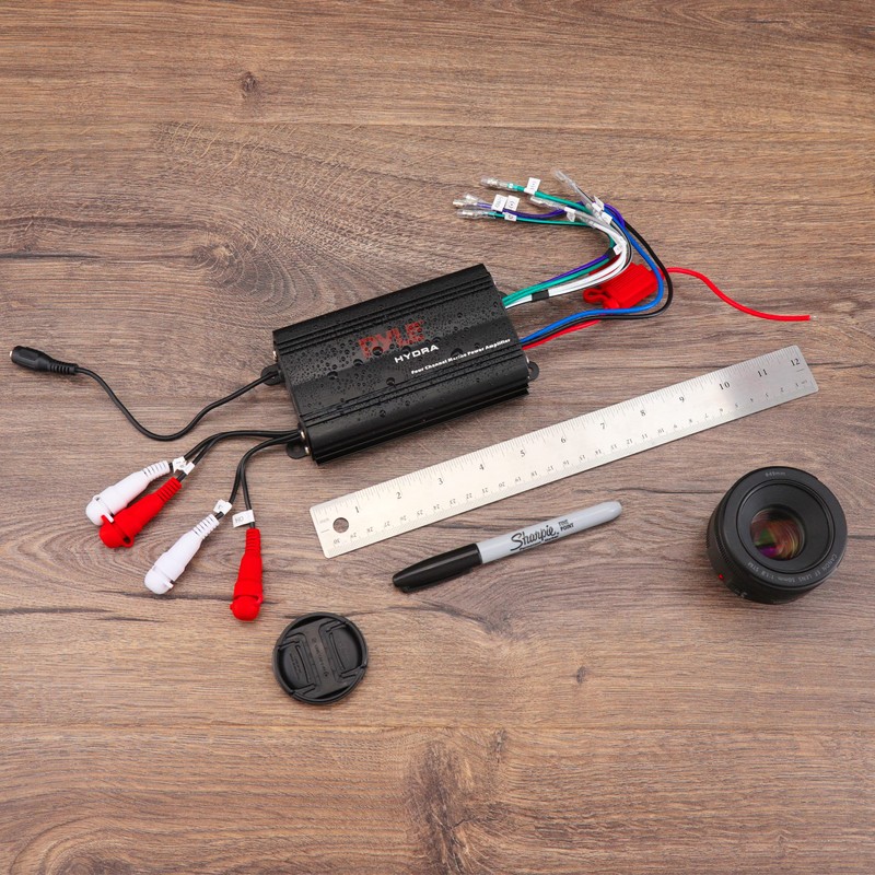 Pyle 800W 4-Channel Hydra Marine Micro Amplifier - Waterproof -