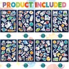 336PCS Outer Space Stickers for Kids, Self-Adhesive Astronauts Spaceships Rockets