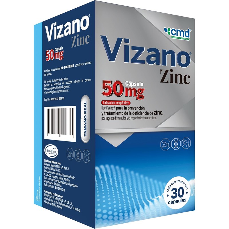 CMD - VIZANO - Zinc 50 mg - Medicamento Vitamínico