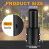 DoubleFill 2 Pcs 3 Inch Light Pole Tenon Adapter 2