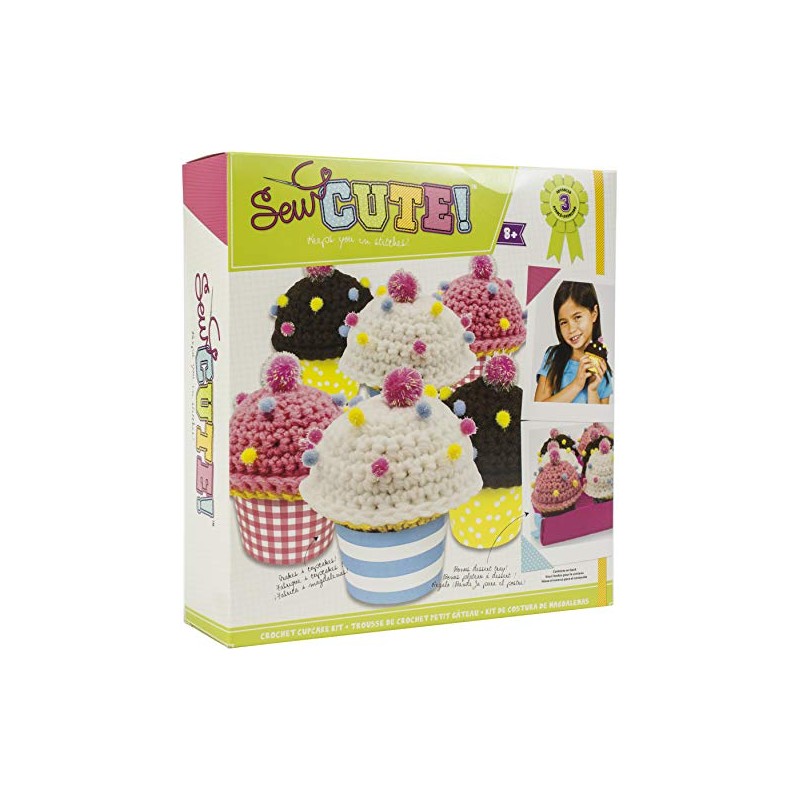 ColorBok SC Bakery Cupcakes - Kit de ganchillo, multicolor