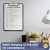 Plastic Clipboards, A4 Blue Clip Board 8.5x11 for Classroom, Students,