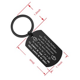 ENGZHI Papa Birthday Gift Ideas, Drive Safe Keychain I Love You Papa Gifts from Girls, Fathers Day Christmas