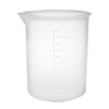 sourcing map Measuring Cup 250ml PP Plastic Graduated Beaker Transparent