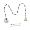 MAGICLULU Thanksgiving Wood Bead Garland Pendant Rustic Pumpkin Decor for