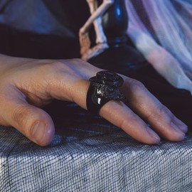 Bandmax Black Raven Animal Ring for Men Goth Plague Doctor Ring for Biker Stainless Steel Vintage Gothic Jewelry for Women