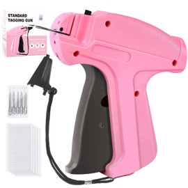 habgp Tagging Gun for Clothing with 5 Needles and 2000 Fasteners, (Not Stitch Gun) Price Tag Gun for Clothes, Fabric Pricing Gun for Retail, Handheld Plastic Shirt Garment Tag Attacher Machine