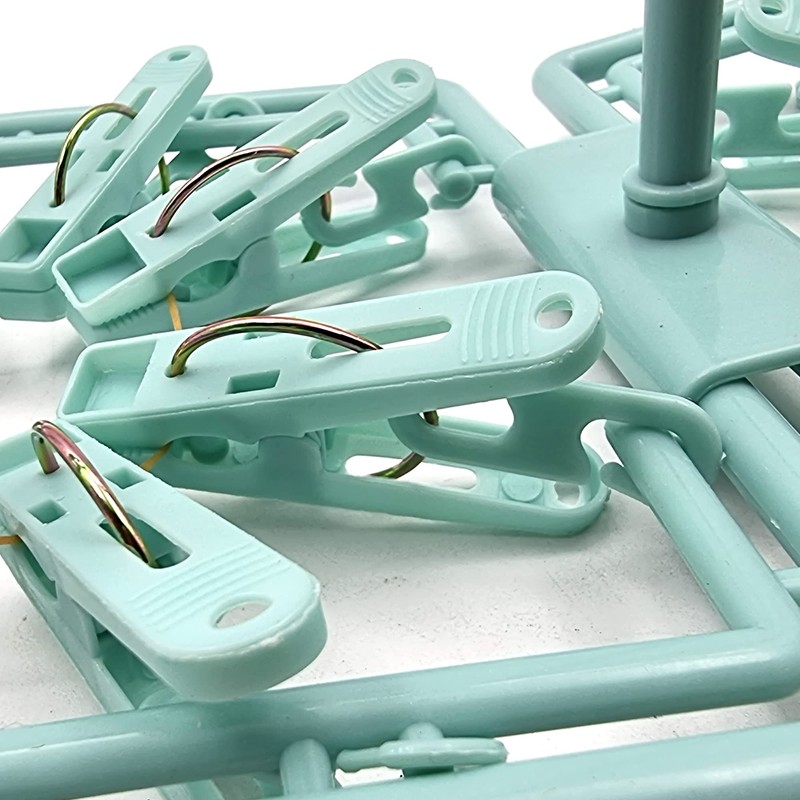 Foldable Plastic Peg Airer – 16 Pegs – For Drying