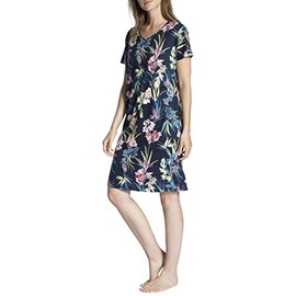 CALIDA Cosy Bella Women's Sleepshirt, Length 95 cm, blue, XS