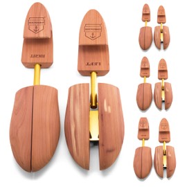 HOUNDSBAY Cedar Shoe Tree - Shoe Trees for Men & Women, Sneakers, Widener & Shaper