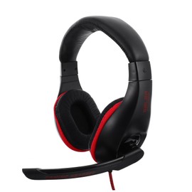 Mipcase Wired Gaming Headset with Microphone Over Ear Stereo Headphones for Lightweight Design with Dual Plug Drivers for