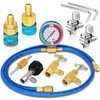 AC R134A R1234YF Refrigerant Recharge Hose Kit, AC R134a 1234yf