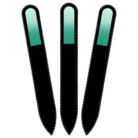Coloured Glass Nail File with Velvet Bag, Real Toughened Glass from the Czech Republic – Lifetime Guarantee | Hand Made in the czech republic