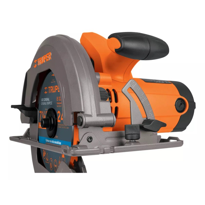 Truper Sierra Circular Eléctrica 7 1/4, 1750 W, Truper SICI-7-1/4A3