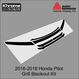 Avery Supreme Wrap Chrome Delete Vinyl fitting a 2016- 2018 Honda Pilot Grill