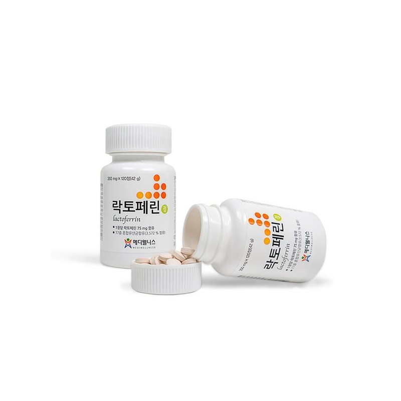 메디웰니스 이뮨랩 이뮨페린 120정 락토페린 17종 혼합유산균 MediWellness Immune Lab