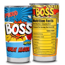 Best Boss Gifts for Men Women,Boss Day Gifts for Men Women,Going Away Gift for Boss,Funny Unique Boss Appreciation Gifts,Christmas Gifts for Boss Male Female 20oz Stainless Steel Tumbler