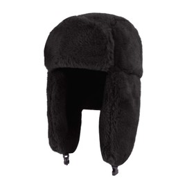 Trooper Trapper Hat Fur Earflap Windproof Face Warmer Winter Bomber Hat Baseball Ski Cap
