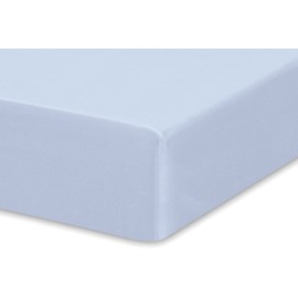 Dudu N Girlie Fitted Cot Bed Sheets | Cot Sheets 120x60 Fitted Cotton | Soft Bed sheets Hypoallergenic Fully Elasticated Skirt Breathable Easy Care (Single Pack, Blue)