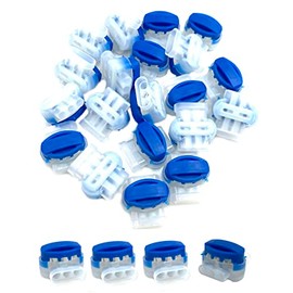 30Pcs 3 Way Wire Connectors,Waterproof Electrical 314-BOX Self-Stripping Pigtail Connectors for 22-14 AWG Cables