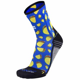 Zensah - Calcetines de compresión de edición limitada, divertidos y locos, para correr, absorben la humedad y antiampollas