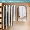 Clear Garment Bags for Hanging Clothes W/ 4" Gussetes, 4