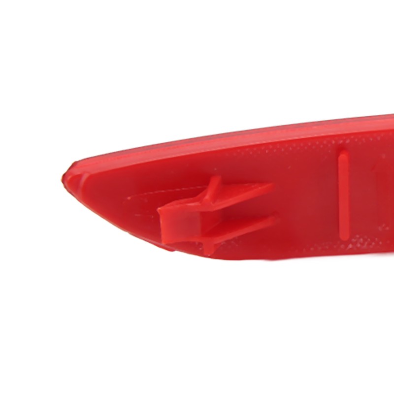 1 Pair Rear Bumper Reflector 63147318556 Red Housing Strong Retroreflection