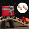 Wooden Train Accessories (Wood Colour) Pack of 10