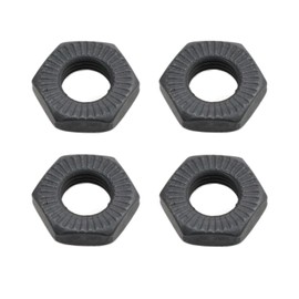 Meuey Lyot Front and Rear Hollow Shaft Nuts 3/8Inch Zinc Alloy Hub Lock Nuts for MTB Quick Repair-4PCS