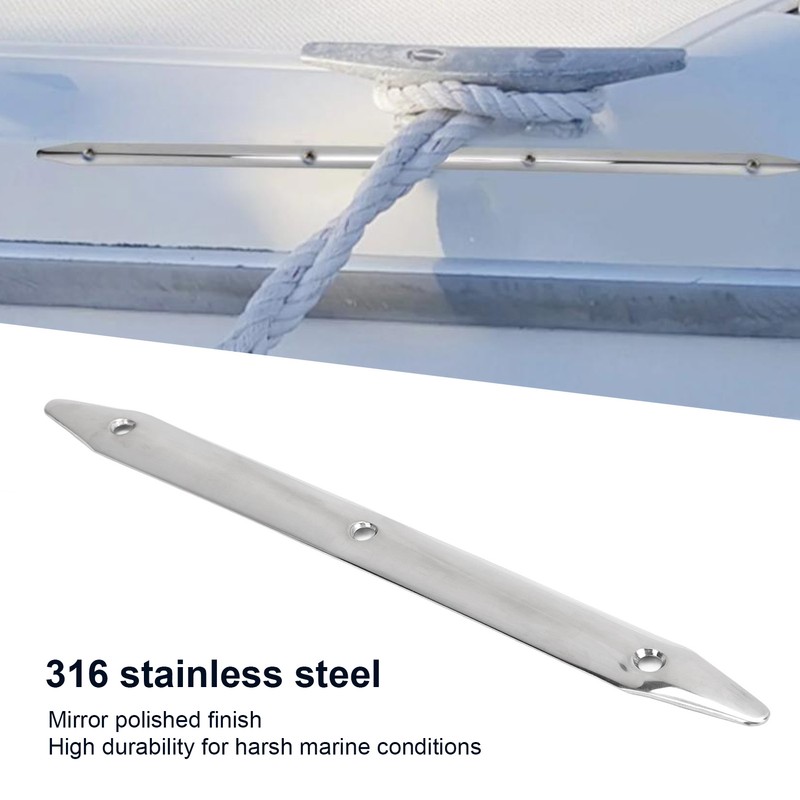 1 X 12in Boat Rubbing Strake 316 Stainless Steel Prevents