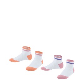 ESPRIT Unisex Children's Active Tennis Trainer Socks Against Sweat Durable Multipack Quick-Drying Breathable Sustainable Organic Cotton Functional Material 2 Pairs, Multicoloured (assortment 0010), 27