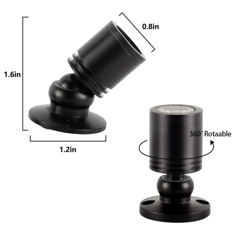 ANYPOWK Dimmable 12V LED Mini Spotlights for Display - 1.5W