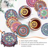 Diamond Painting Art Coasters Kits, 10 Pieces Mandala Diamond Painting