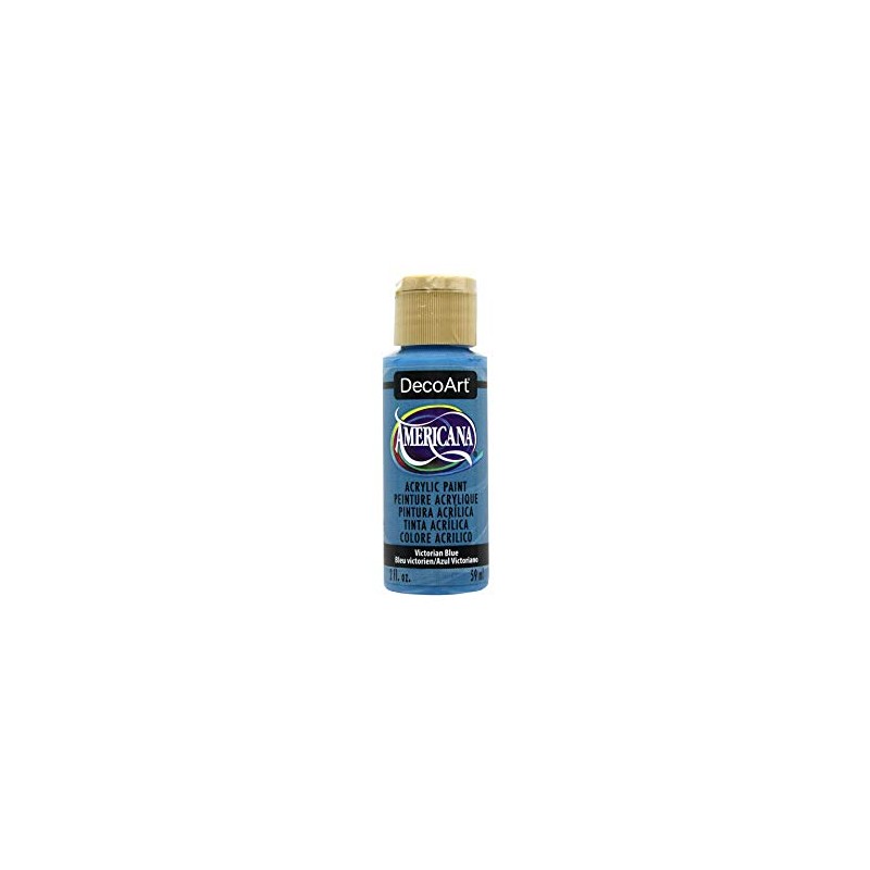 Deco Art Americana Acrylic Paint 2oz-Victorian Blue - Opaque