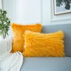 LIGICKY Faux Fur Cushion Cover Plain Plush Soft Artificial Fur